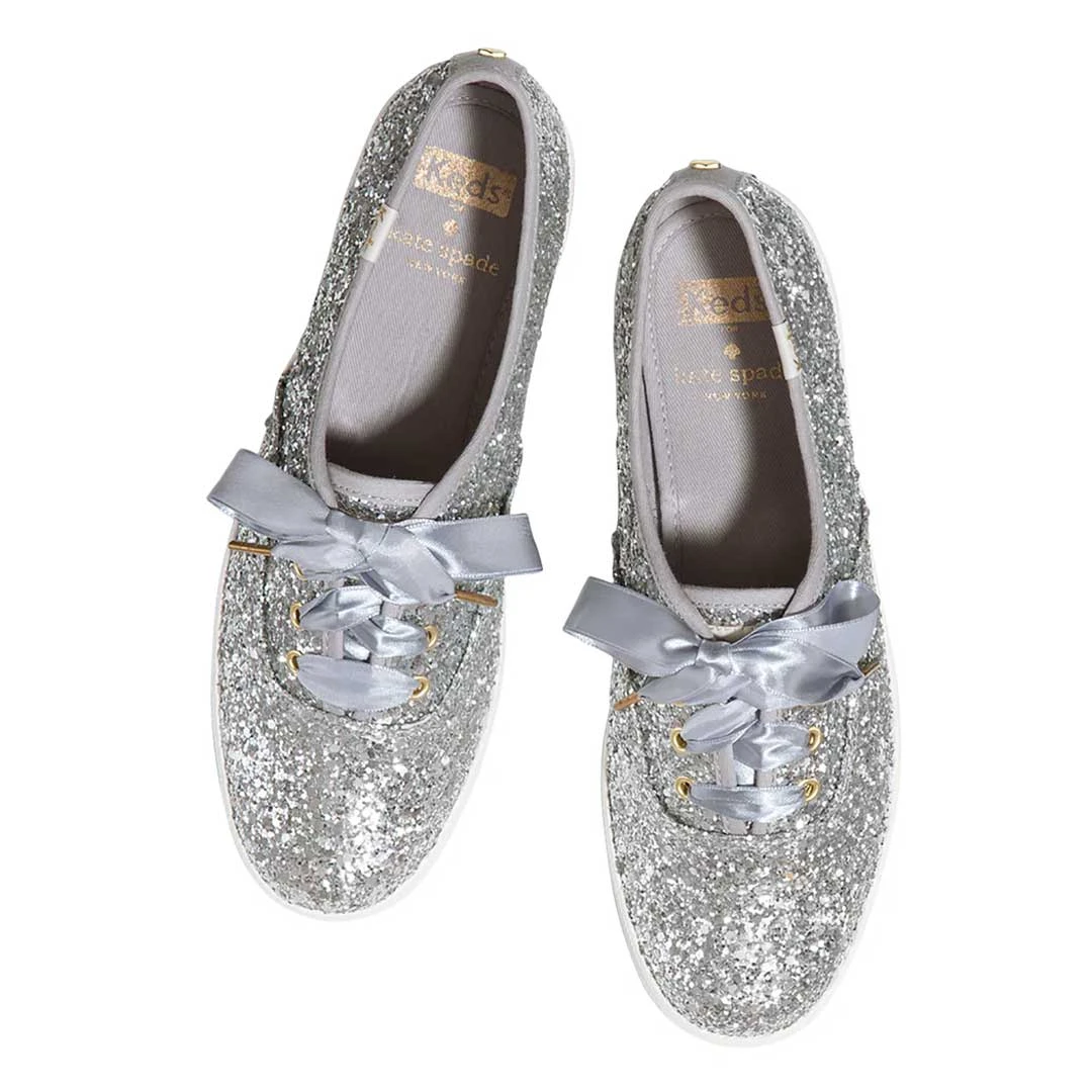 Keds - Women's Keds X Kate Spade Champion Glitter Shoes (WF52390) 4 Keds - Women's Keds X Kate Spade Champion Glitter Shoes (WF52390) - Image 4